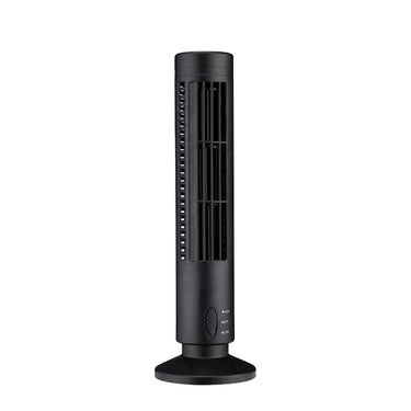 USB Rechargeable Bladeless Tower Fan – Slim & Silent - InspiredGrabs.com